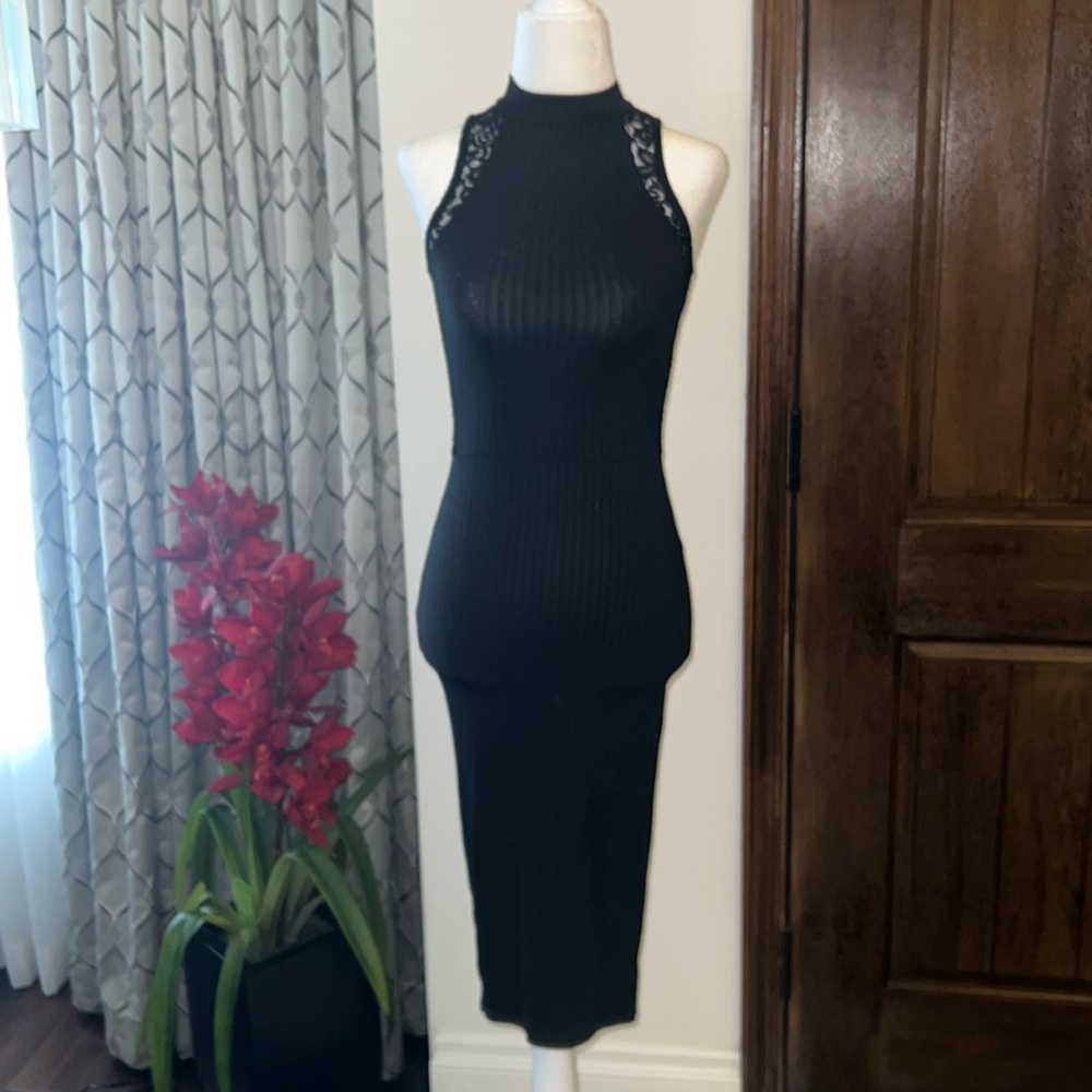 Material Girl - Black Cutout Dress